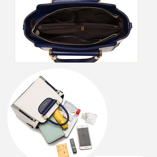 Women's bag 2025 new fashion women's bags hit color hand-held bag Europeand the United States all-match shoulder messenger bag