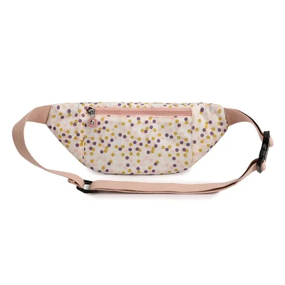 Fashion Nylon Waist Bags for Women Polka Dot Belt Bag Korean Style Hip Bum Bags Female Purse Ladies Belly Pouch for Phone Coins