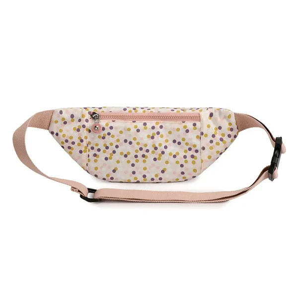 Fashion Nylon Waist Bags for Women Polka Dot Belt Bag Korean Style Hip Bum Bags Female Purse Ladies Belly Pouch for Phone Coins