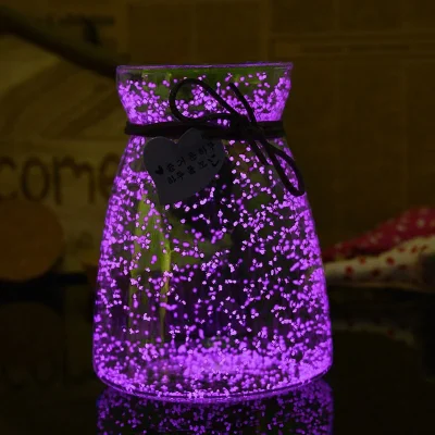 DIY Luminous Glow Gravel Noctilucent Sand Romantic Sky Blue Fish Tank Aquarium Fluorescent Particles New Year Party Decoration