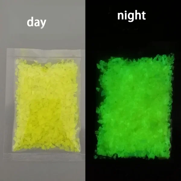 DIY Luminous Glow Gravel Noctilucent Sand Romantic Sky Blue Fish Tank Aquarium Fluorescent Particles New Year Party Decoration