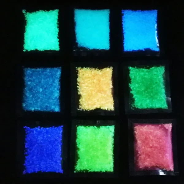 DIY Luminous Glow Gravel Noctilucent Sand Romantic Sky Blue Fish Tank Aquarium Fluorescent Particles New Year Party Decoration