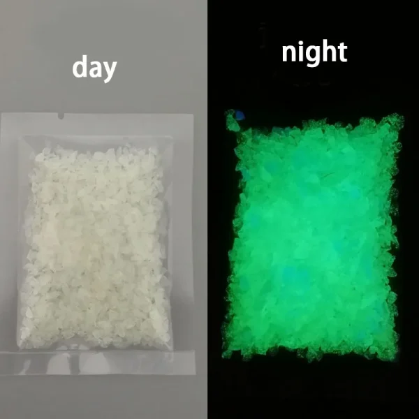 DIY Luminous Glow Gravel Noctilucent Sand Romantic Sky Blue Fish Tank Aquarium Fluorescent Particles New Year Party Decoration
