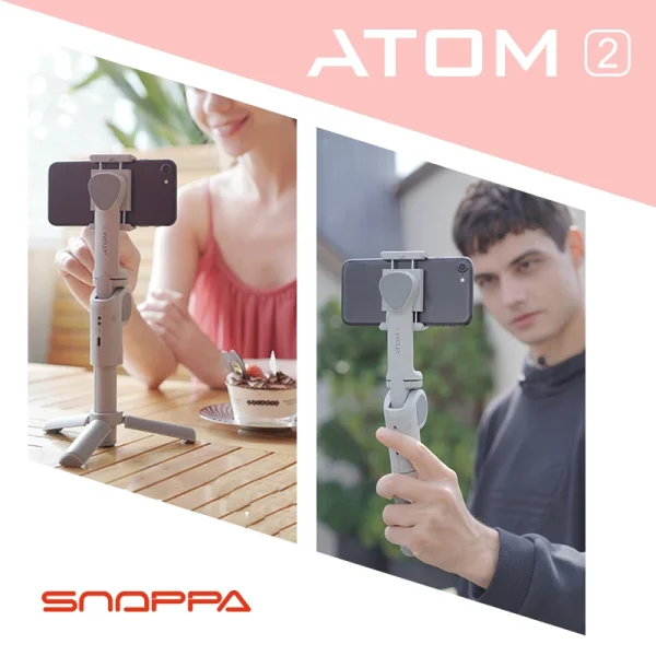 Snoppa ATOM 2 3-Axis Handheld Smartphone Stabilizer Gimbal ATOM2 with Tripod for iPhone Huawei Samsung Xiaomi