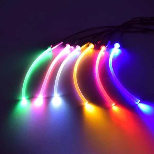 1 X High Quality DC12V Input 2W Small Size Fiber Optic Illuminator For Car Using