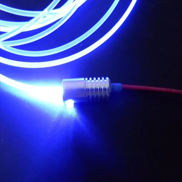 1 X High Quality DC12V Input 2W Small Size Fiber Optic Illuminator For Car Using