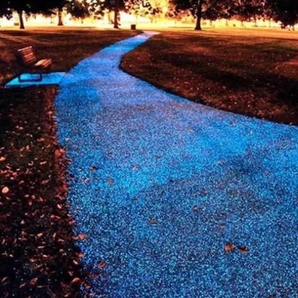 DIY Luminous Glow Gravel Noctilucent Sand Romantic Sky Blue Fish Tank Aquarium Fluorescent Particles New Year Party Decoration