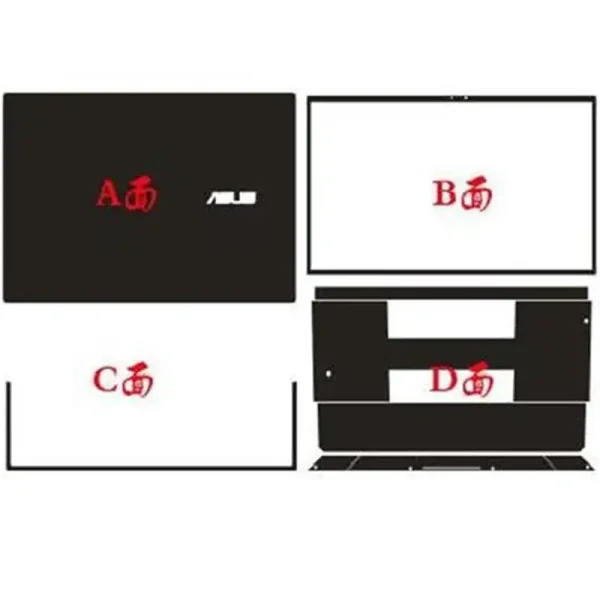 For ASUS ZenBook Pro DUO 15 UX582LR UX582L UX582 UX581G UX581 UX481FA UX481 UX482 EG Full Body Laptop Vinyl Decal Cover Sticker