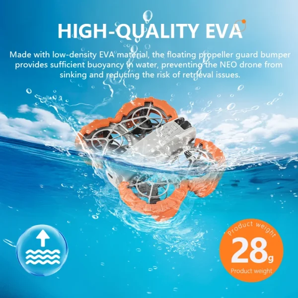 STARTRC Drone Parts Propeller Guard Cover EVA Floating Protector For DJI NEO Drone Accessories Anti-Collision Ring