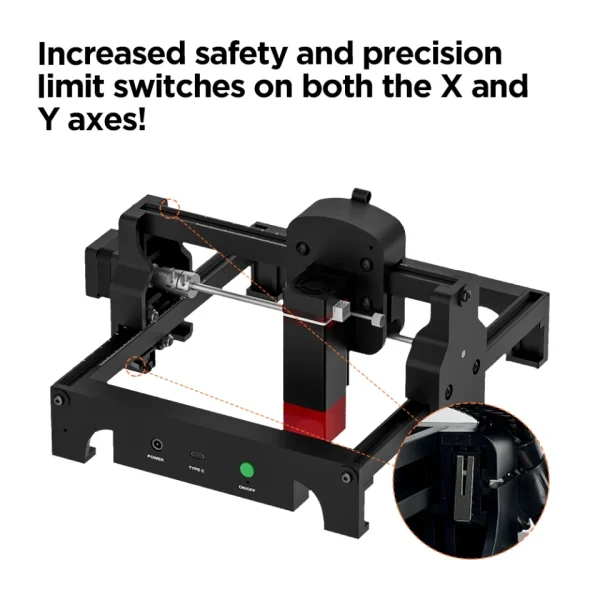 ACMER Mini Portable Laser Engraver DIY Laser Cut Engraving Machine Engrave Logo Wood Painted Metal Acrylic Glass Leather