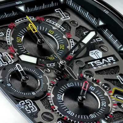 TSAR BOMBA Watch for Men Luxury Brand Tonneau Design Waterproof Clock Stainless Steel Wristwatch Fashion Rectangle Mens Watch