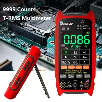 TOOLTOP ET14S 2.8inch Thermal Imager AC/DC Current Voltage Multimeter ISR 240×240 IR Camera Pipeline Heating Electronic Inspect