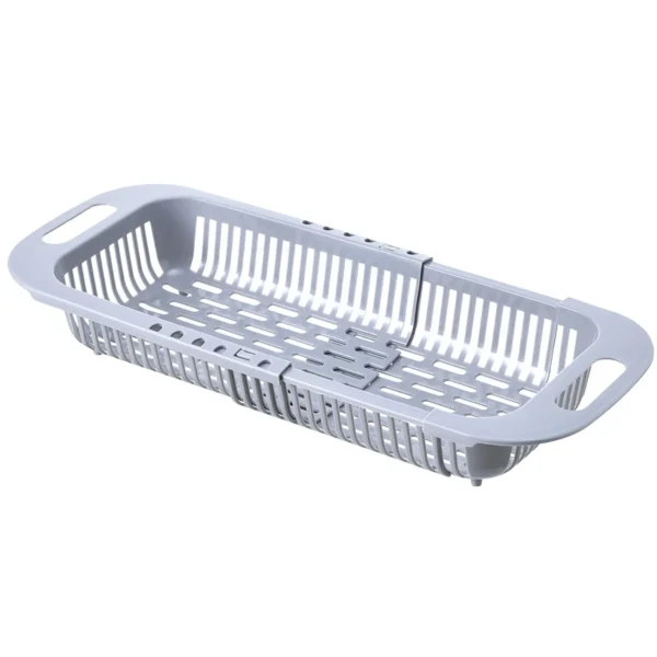 Kitchen Organizer Soap Sponge Holder Sink Rack Telescopic Drain Rack Adjustable Vegetable Drain Basket Kitchen Organizer Gadgets