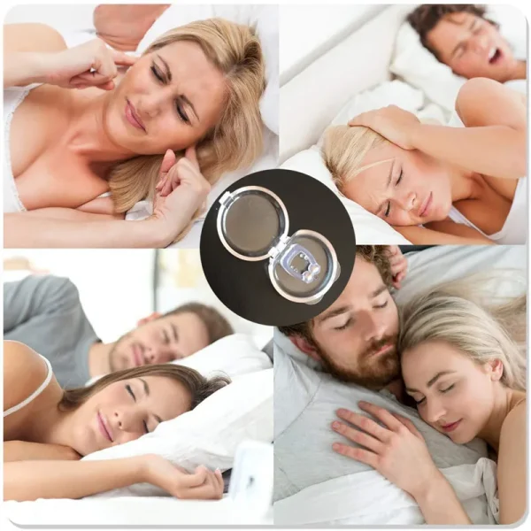 Magnetic Snore Stopper ring Silicone 1/2/4 Pcs Aid Nasal Dilators Night Easy Breathe Anti Device with Case Stop Snore nose clip