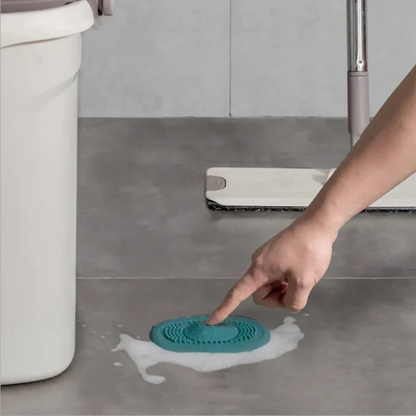 Silicone Anti-blocking Bathtub Stopper for Bathroom Floor Drain Shower Sink Kitchen Household Strainer Tools