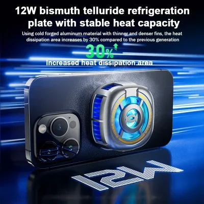 EX2 ULTRA Universal Mobile Phone Cooler Semiconductor Cooling Radiator Magnetic Heat Sink for IOS Android PUBG Game Accessories