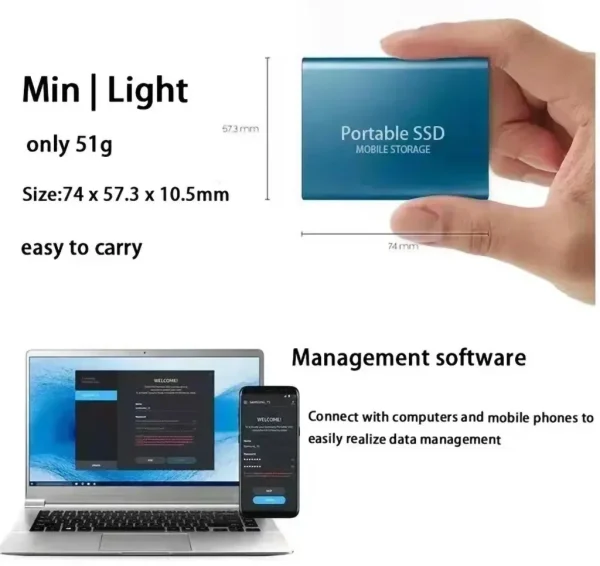 XIAOMI MIJIA Portable 128TB 64TB SSD External Moblie Hard Drive High Speed 16TB 8TB Hard Disk for Desktop Mobile Laptop Comp