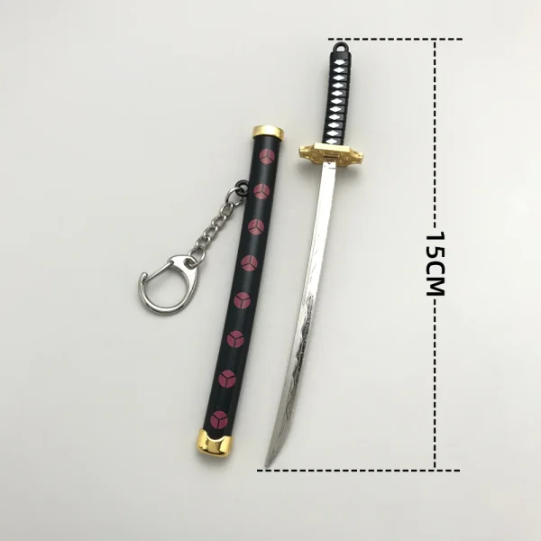 8 Styles Roronoa Zoro Samurai Sword Keychain For Women Men Scabbard Katana Sabre Buckle Keyrings Cosplay Toy Jewelry Gift N842