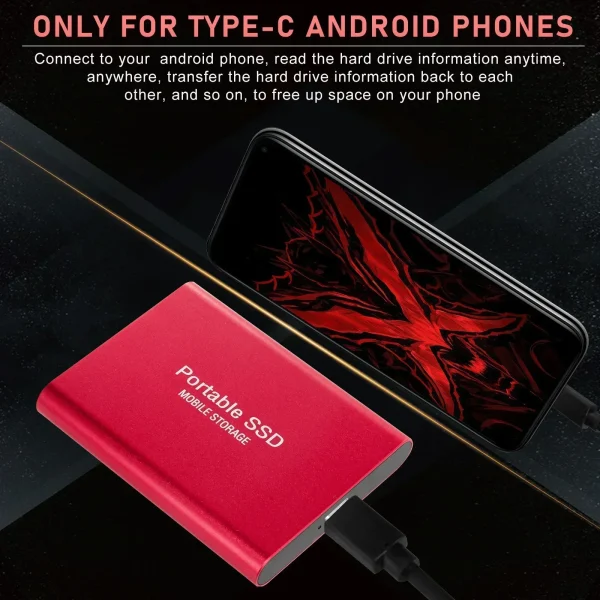 XIAOMI MIJIA Portable 128TB 64TB SSD External Moblie Hard Drive High Speed 16TB 8TB Hard Disk for Desktop Mobile Laptop Comp