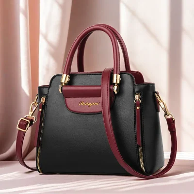 Women’s bag 2025 new fashion women’s bags hit color hand-held bag Europeand the United States all-match shoulder messenger bag