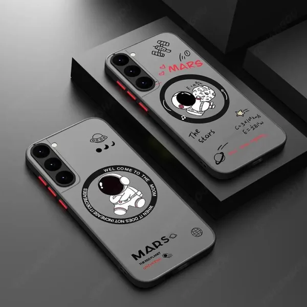 Magnetic For Magsafe Astronaut Case For Samsung Galaxy S23 S22 Ultra S22 Plus S21 S20 FE S24 Ultra Slim Hard PC S25 Edge Cover