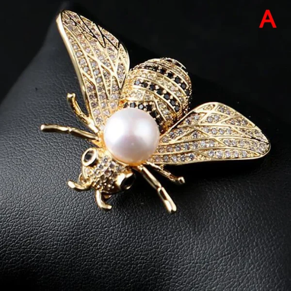 1PC Insect Series Brooch Women Delicate Little Bee Brooches Crystal Rhinestone Pin Brooch Jewelry Gifts For Girl 2023