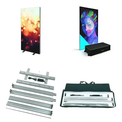 Free Design Aluminum LED Advertising Light Box for Outdoor Trade Exhibition Decor & Shopping Mall Advertising Supplies 1x2m