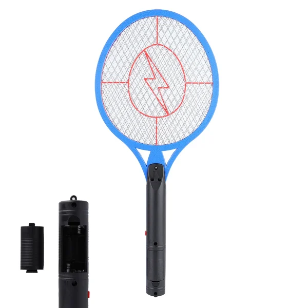 Electric Mosquitos Killer Fly Insect Bug Bat Handheld Mosquito Swatter Racket Three-layer Safe Pest Control Bedroom Tool