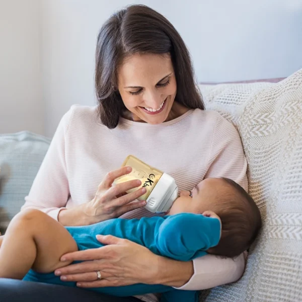 160mL Anti-colic Newborn Baby Bottle Feeding with Wide Neck Smart Silicone Nipples for Infant Breastfed Babies Feeder bottles