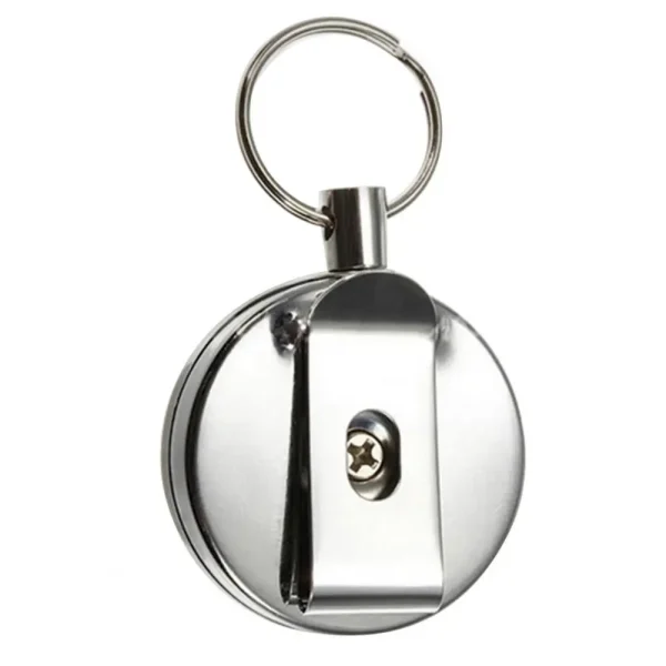 Men Keychain Card Badge Holder Anti-theft Elastic Rope Retractable Belt Clip Pull Key Ring for Women Gifts