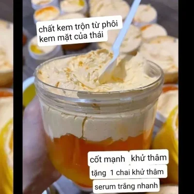 Vietnam Body Whitening Clean, Hydrating, Moisturizing And Bright White Kem Body Cot Thai Sieu Trang Thom, Tham Nhanh 200G