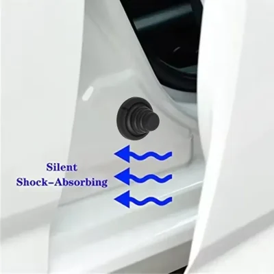 Universal Car Door Shock Absorber Cushion Silicone Pad Gasket Trunk Sound Insulation Pad Shockproof Thickening Latch Accessories