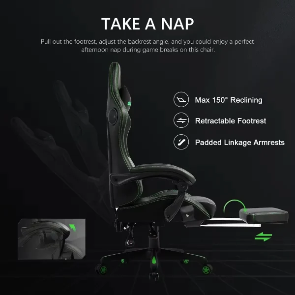 Cheapest DDP License Tarok Pro Chair Cadeira Gaming Italian Office Chair Black Green Razer Gaming Chair with Footrest