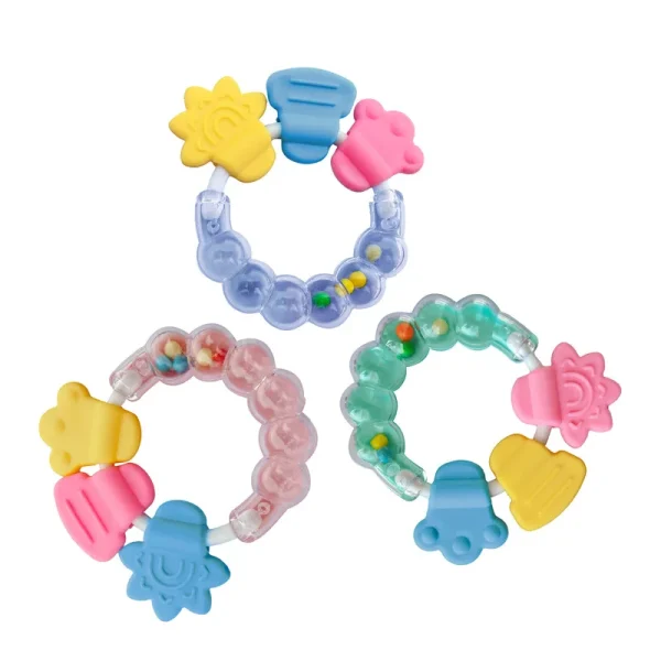 Silicone Teethers for Baby Things Newborn Chews Food Grade Teethers Training Bed Toy Baby fruit item Feeding Infant Rattle