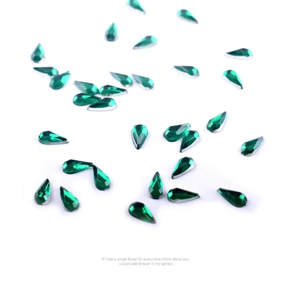 Colorful 2MM 3MM Water Drop Acrylic Rhinestones Nail Stickers Decoration 3D DIY Nail Art Tips Jewelry Manicure Tools