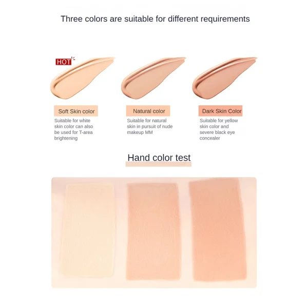 PHOERA 10Colors Liquid Concealer Foundation Cream Smooth Face Moisturizing Silky Long Lasting Scars Acne Cover Cosmetic Makeup