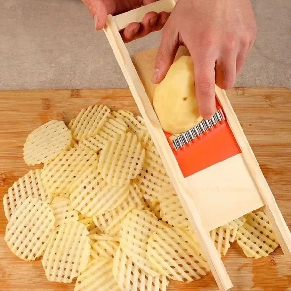 Potato Slicer Cut Potato Grid Artifact Grid Wipe Grid Knife Vegetable Cutter Wave Knife Cut Flower Knife Gadgets Accessories New