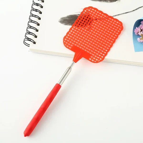 Adjustable Plastic Fly Swatter Home Long Handle Flyswatter Flapper Insect Killer