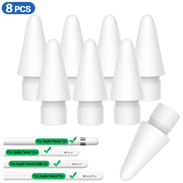 애플펜슬 펜촉 Official Replacement Tips for Apple Pencil 1st/2nd Gen iPencil Nibs No Wear Out Upgraded for iPad Pro Pencil 2/1 G
