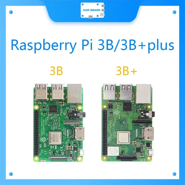 Original Element14 Raspberry Pi 3 Model B/B+ 3B+ Plus,the Third Generation Pi A 1.4GHz 64-bit quad-core Cortex-A53 CPU