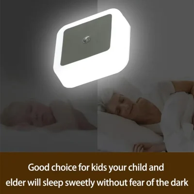 LED Night Light Smart Motion Sensor Lamp EU UK US Plug Mini Wall Lights For Bedroom Hallway Corridors Stairs Bedside Lamp