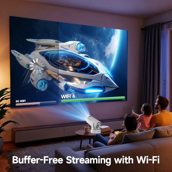 Magcubic 4K Android 11 Portable Projector 8000 Lumens WiFi 6 BT5.4 Outdoor Theater 5W HiFi Speaker 720P HD Supported HY300 Pro+