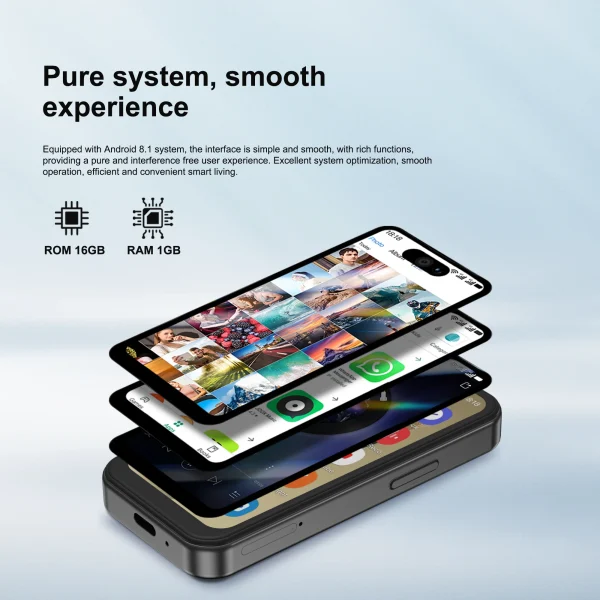 SERVO S24 Ultra Android 8.1 Mini Smart Phone 3.75" Display 16GB ROM Play Store WiFi 3G Little Cellular Phones Dual SIM Standby