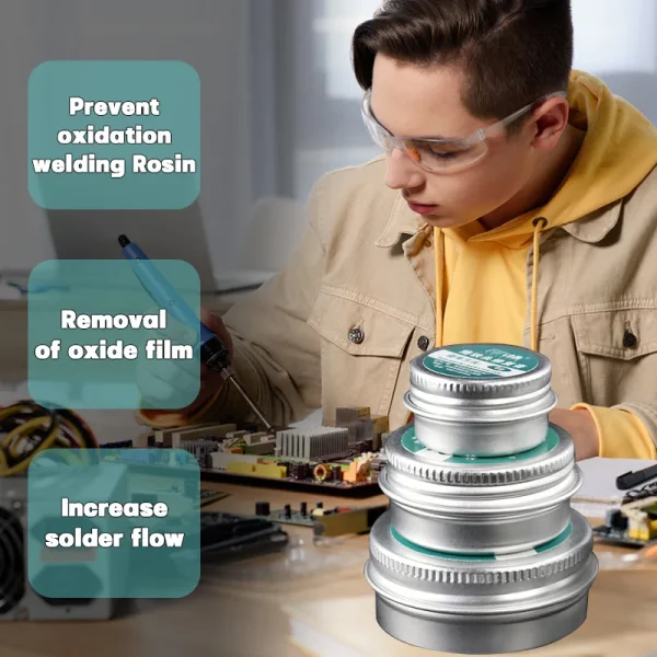 Soldering Iron Tip Refresher Non-stick Tin Solder Cream Clean Paste Oxide Head Resurrection Paste Enhances Welding Efficiency