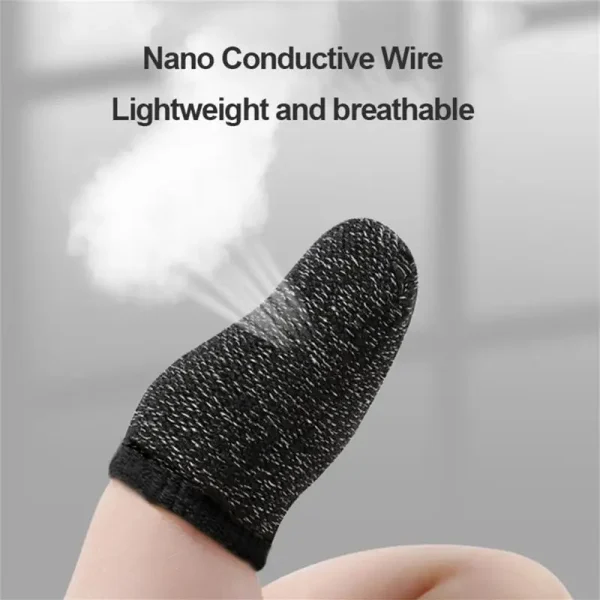 Gaming Finger Sleeve Breathable Fingertips Mobile Games Touch Screen Finger Cots Cover Sensitive Mobile Touch Gaming Accessories