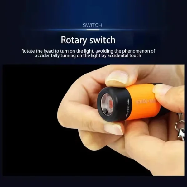 Mini Flashlight USB Rechargeable LED Multifunction Torch Lamp Pocket Keychain Flashlight Waterproof Outdoor Camping Light