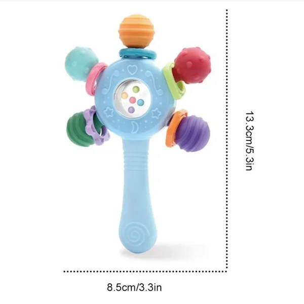 Hand-held Rattle Baby Development Toys 0 6 12 Months Sensory Baby Teether Soft Teething Educational Toys Games For Babies