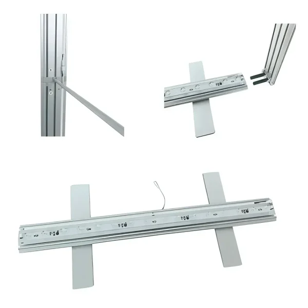 Free Design Aluminum LED Advertising Light Box for Outdoor Trade Exhibition Decor & Shopping Mall Advertising Supplies 1x2m