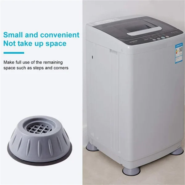4Pcs Anti Vibration Feet Pads Waterproof Legs Slipstop Silent Skid Raiser Mat Washing Machine Support Dampers Stand Furniture