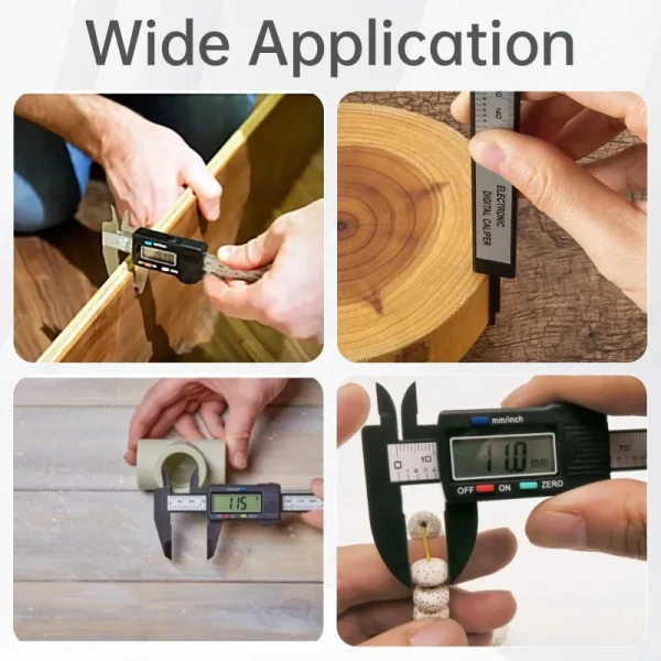 LCD Display 150mm Electronic Digital Caliper Vernier Calipers Gauge Micrometer with Storage Box for Mechanical Component Measure